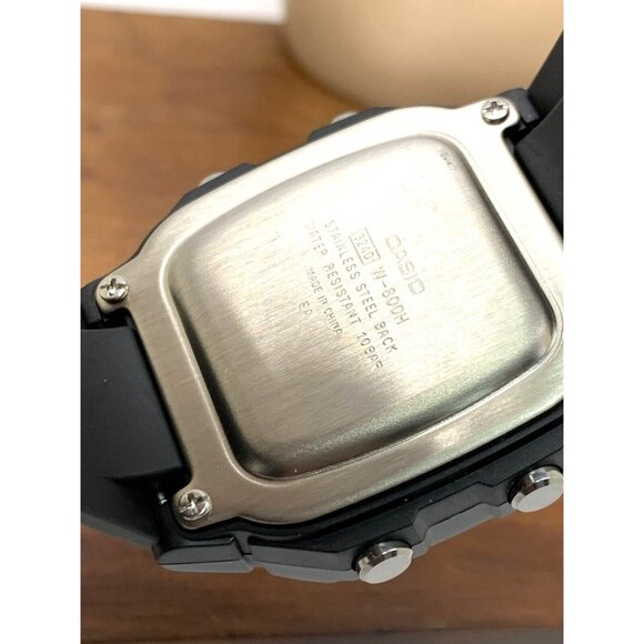 Casio Men's Watch W800H-1BV Illuminator Quartz Digital Black Resin Sport 3240 - Picture 7 of 15